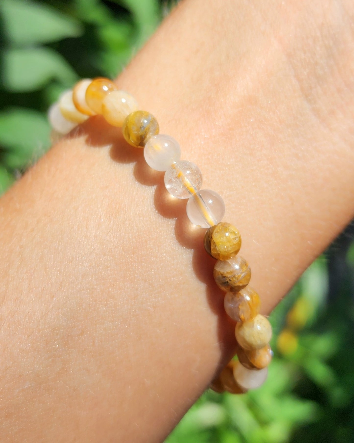 Golden Healer Quartz Stretchy Bracelet
