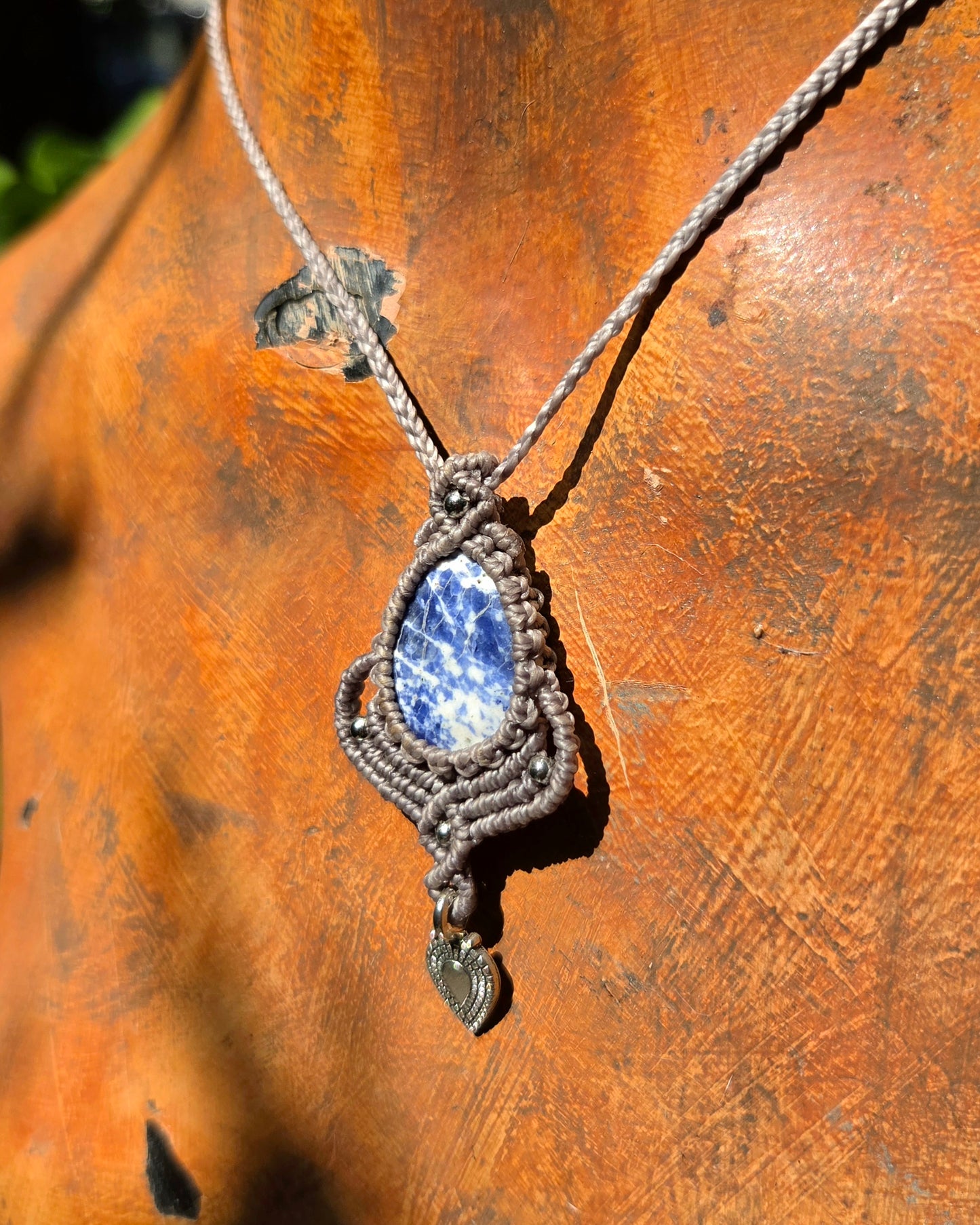 Sodalite Macrame Necklace