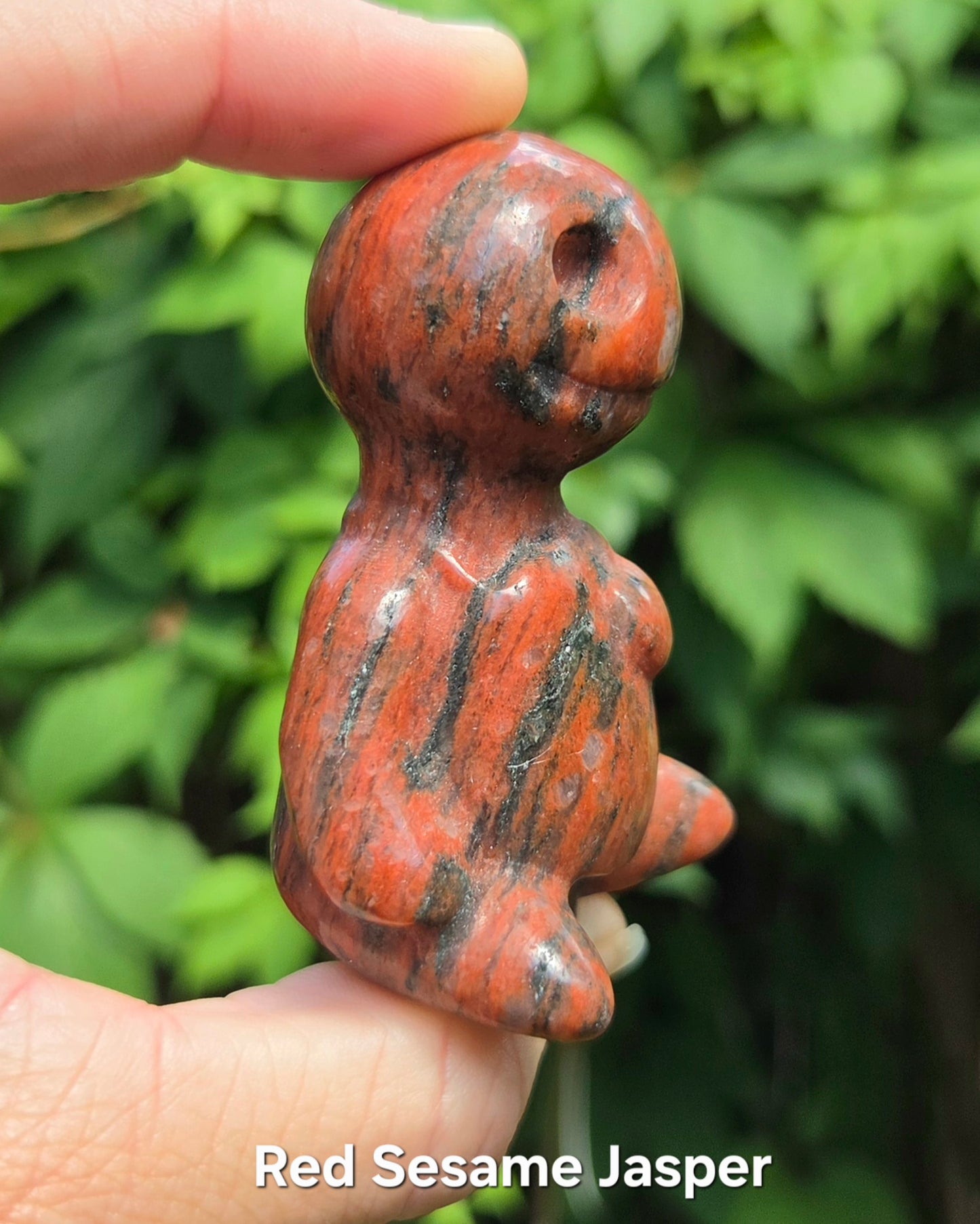 Poppet Doll (Fire Quartz or Red Sesame Jasper)