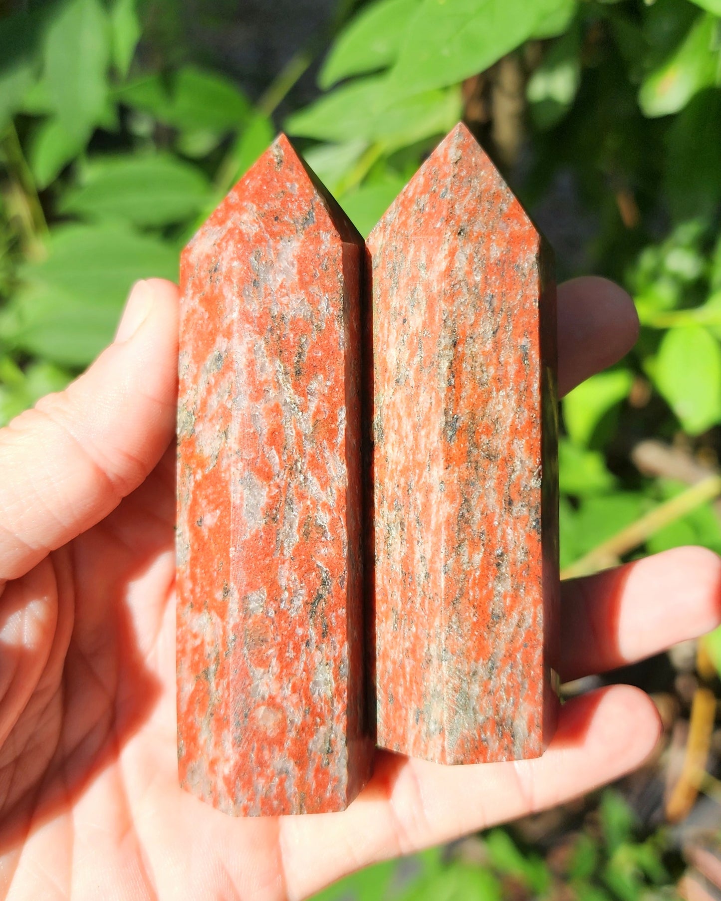 Striped Red Jasper Tower