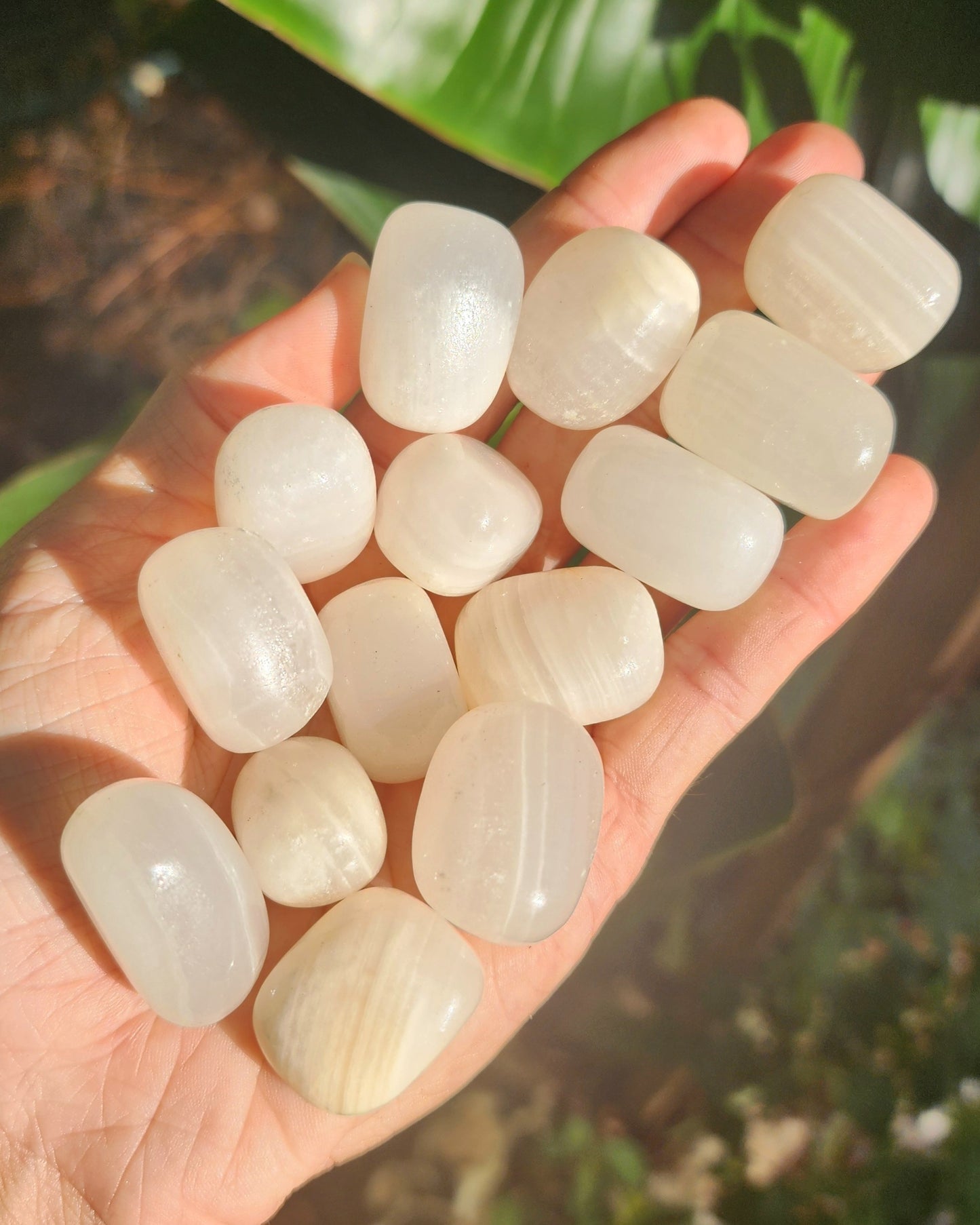 White Calcite Tumble