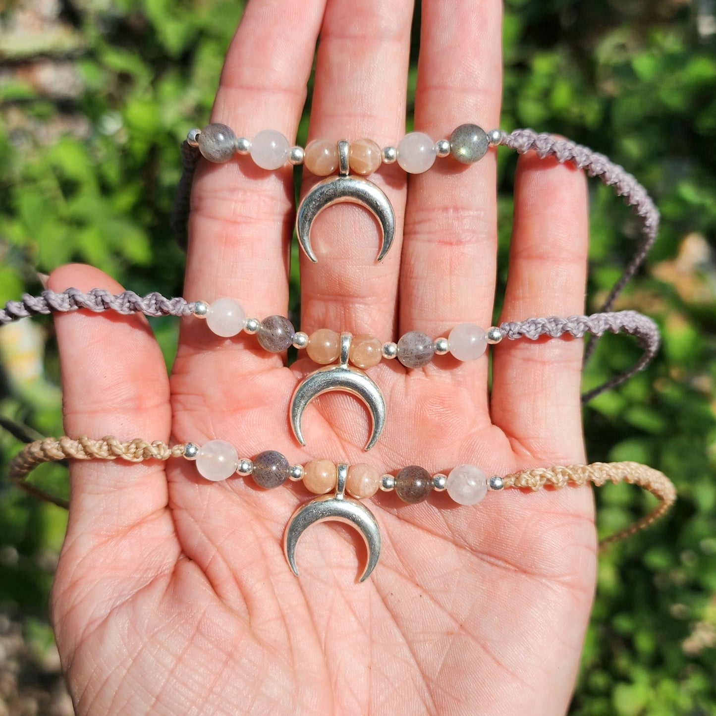 Moon Goddess Macrame Choker