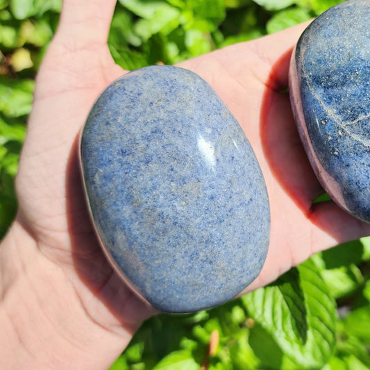 Dumortierite Palm Stone