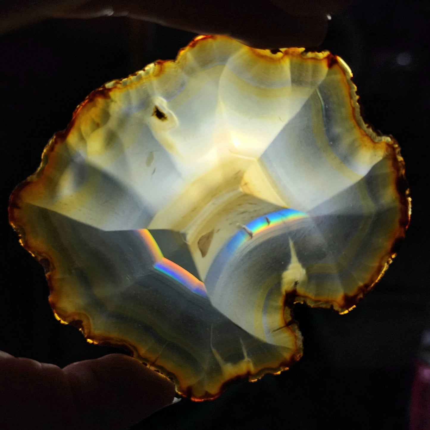 Iris Agate Slice E