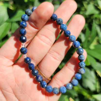 Faceted Dumortierite Bracelet