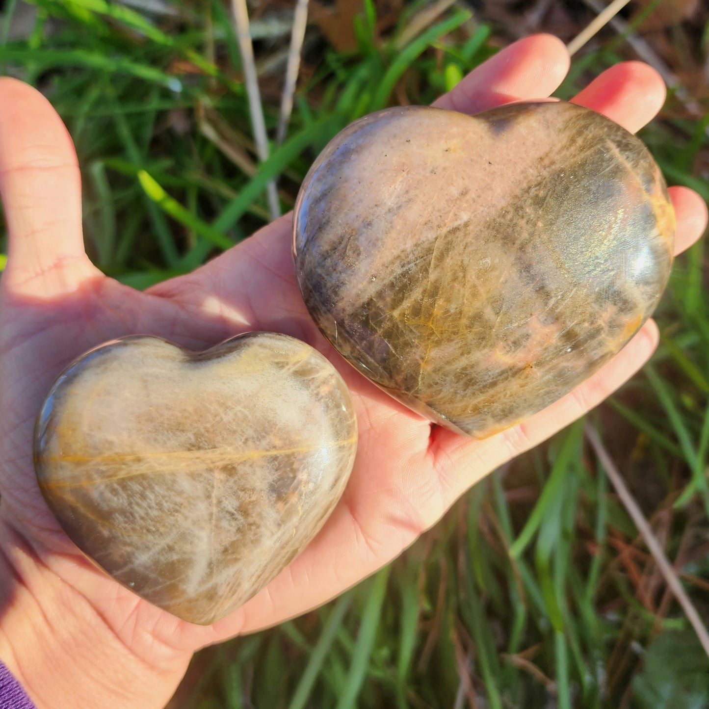 Black Moonstone Hearts