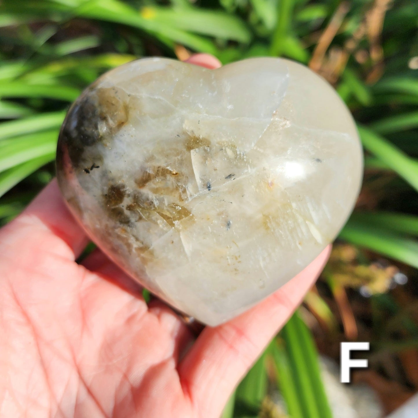 Garnierite (Green Moonstone) Hearts