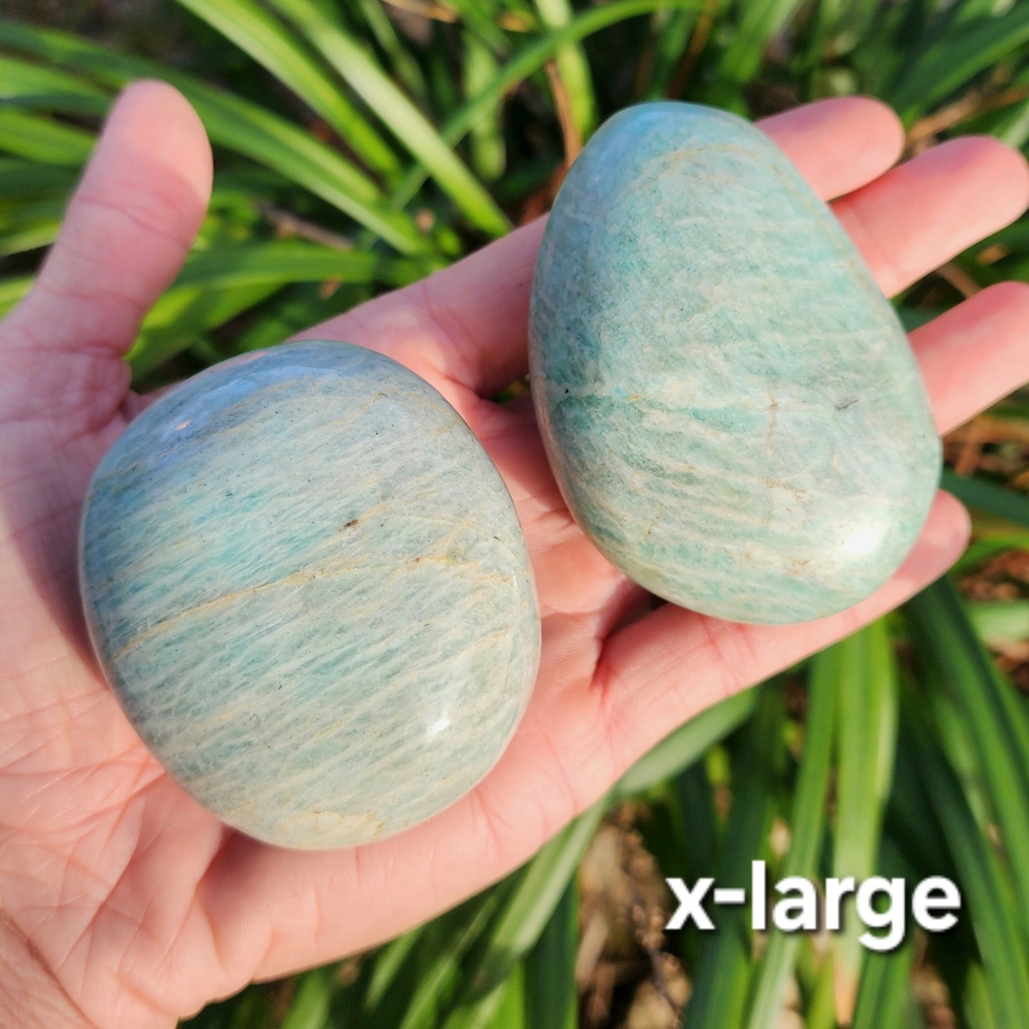 Amazonite Palm Stones