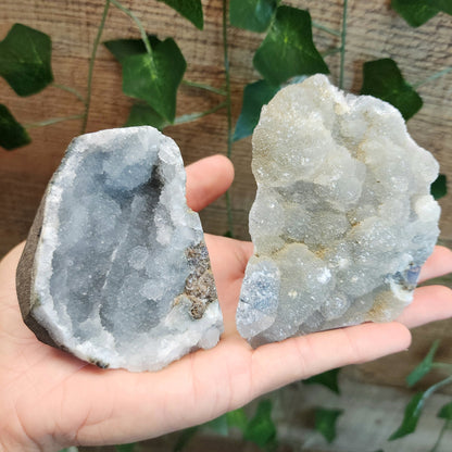 Druzy Chalcedony Cut Bases