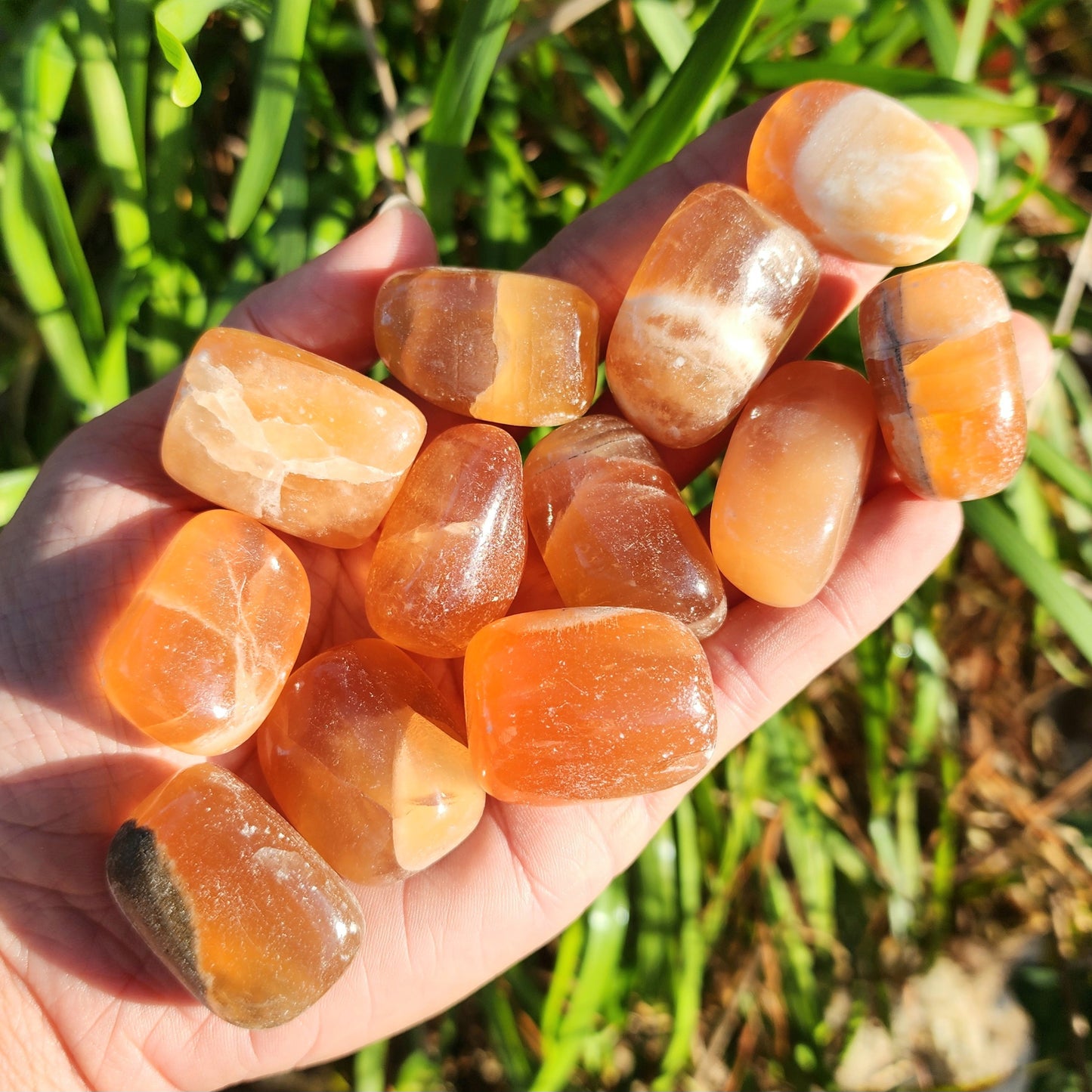 Honey Calcite Tumble