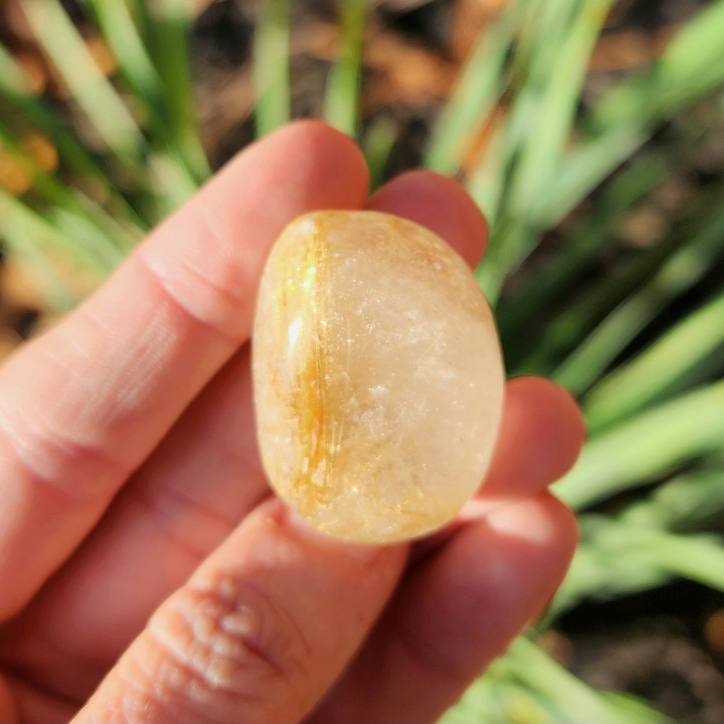 Golden Rutilated Quartz Tumble