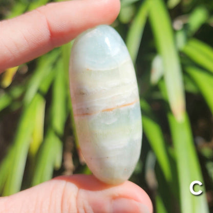 Pistachio Calcite Shiva Lingams