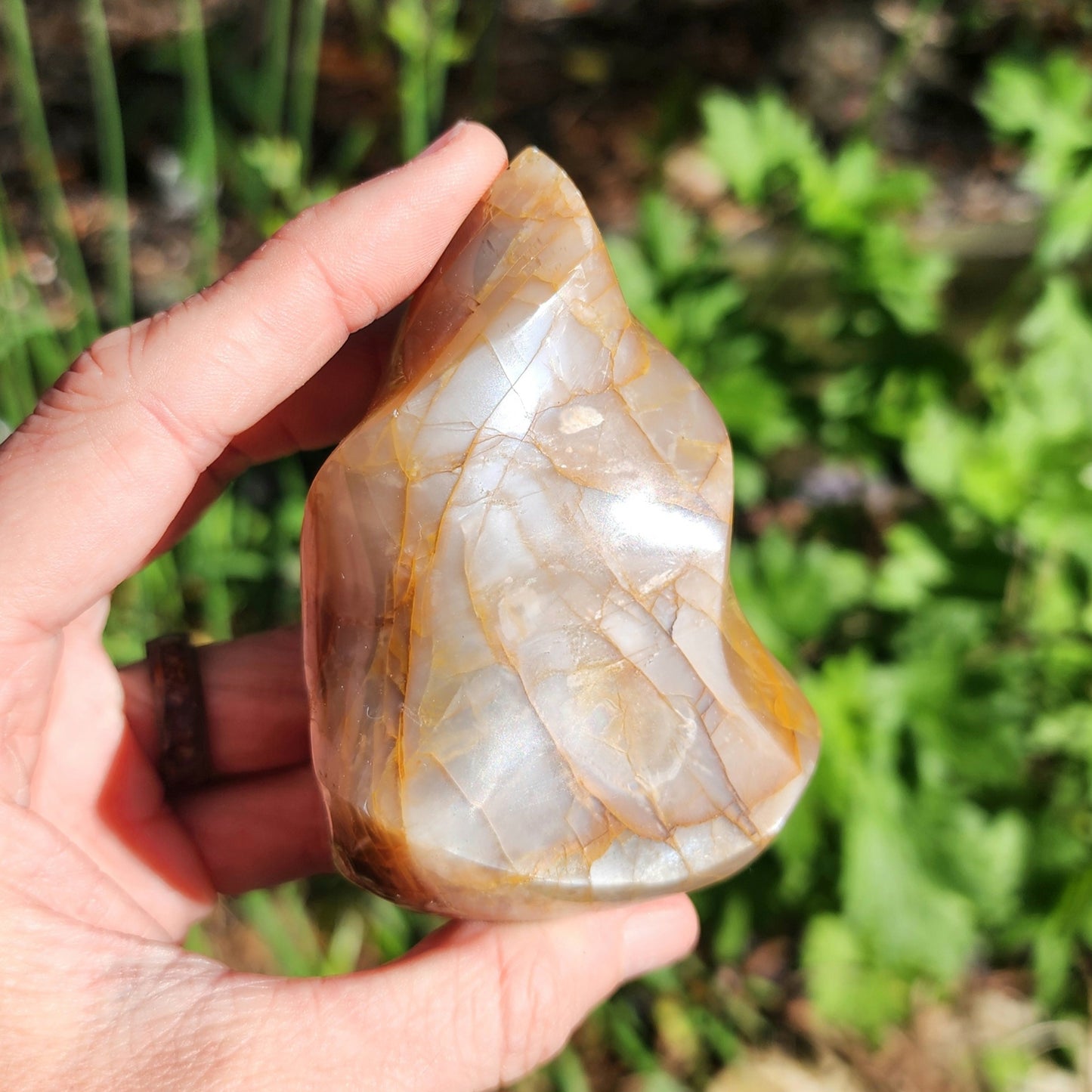 Peach Moonstone Flame