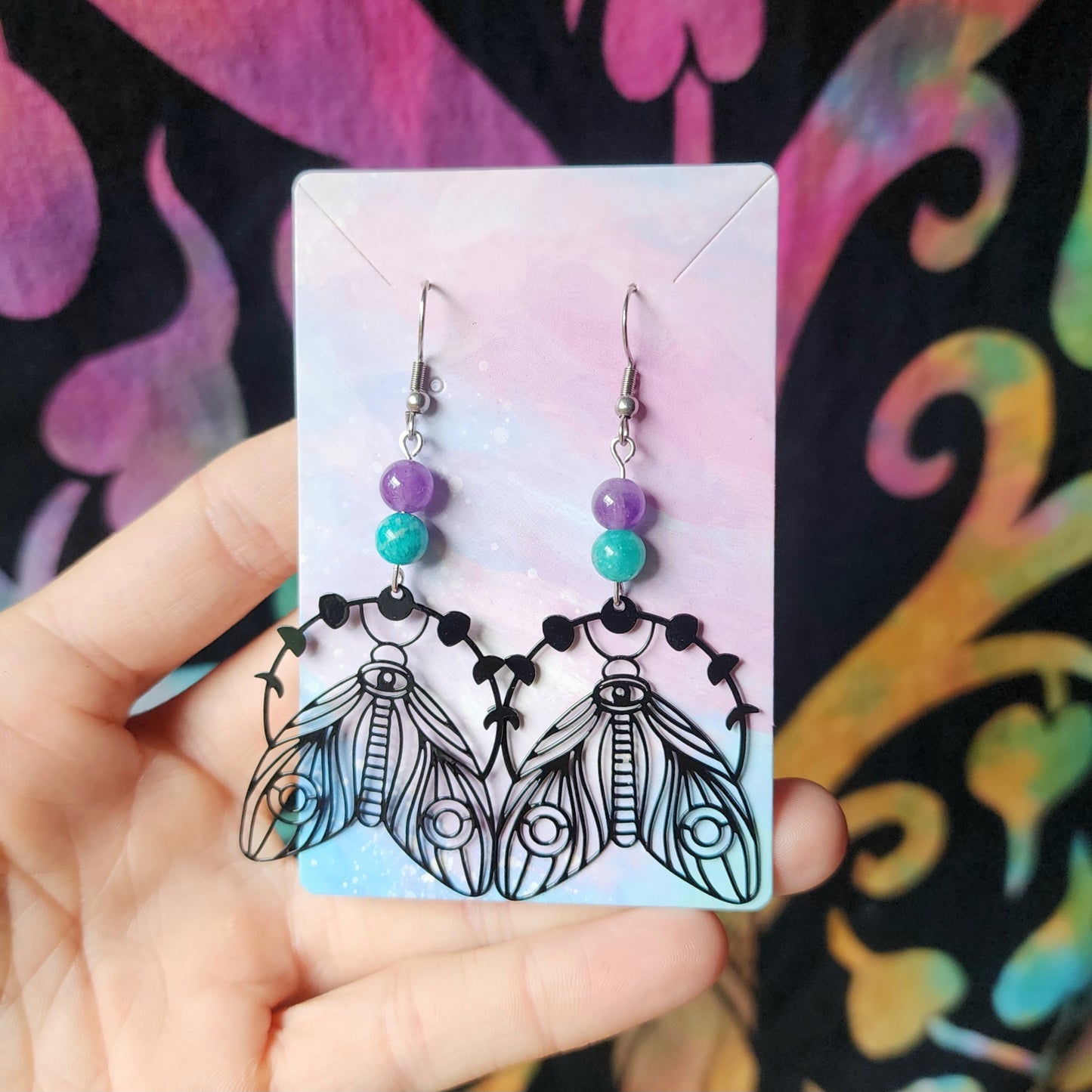 Luna Moth Earrings