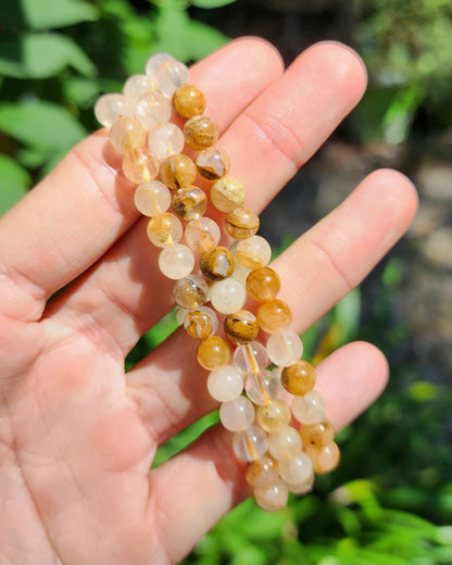 Golden Healer Quartz Stretchy Bracelet