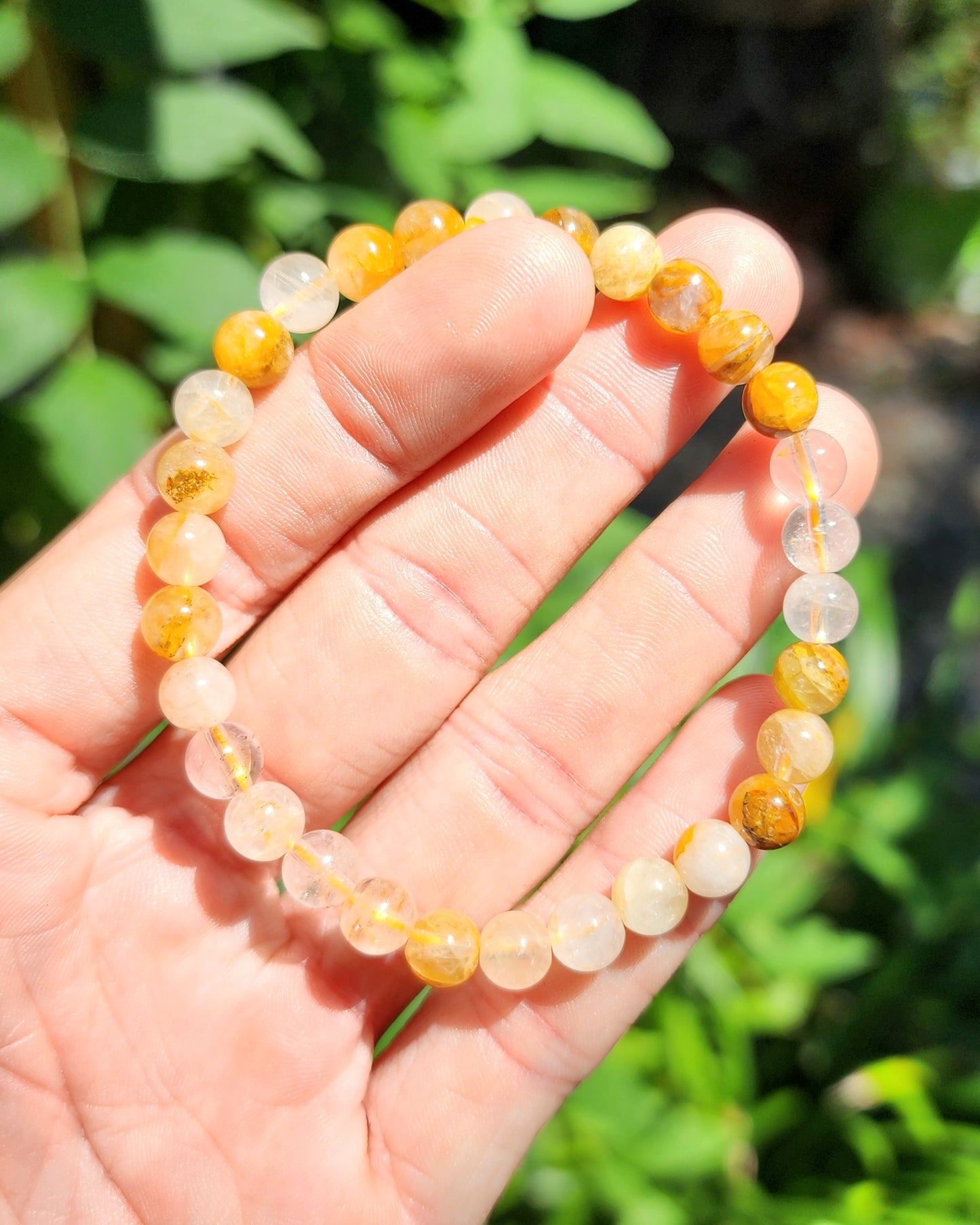 Golden Healer Quartz Stretchy Bracelet