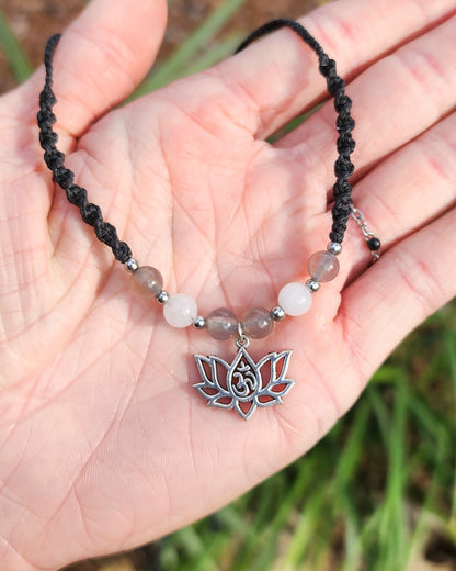 Lotus Macrame Choker or Fairy Crown
