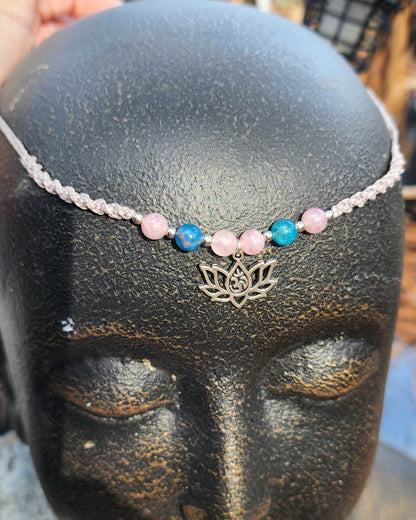 Lotus Macrame Choker or Fairy Crown