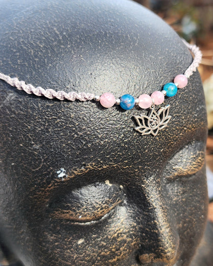 Lotus Macrame Choker or Fairy Crown