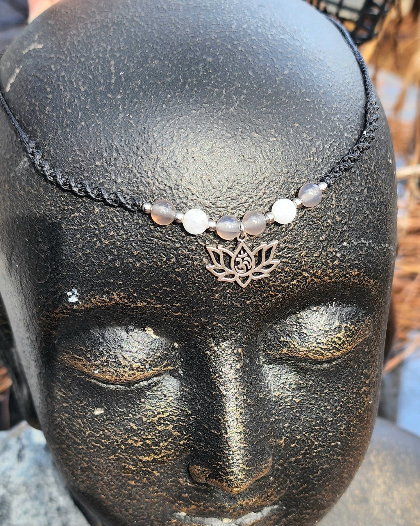Lotus Macrame Choker or Fairy Crown
