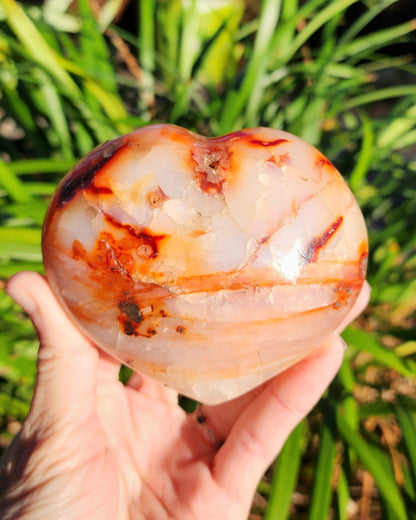 Carnelian Agate Heart