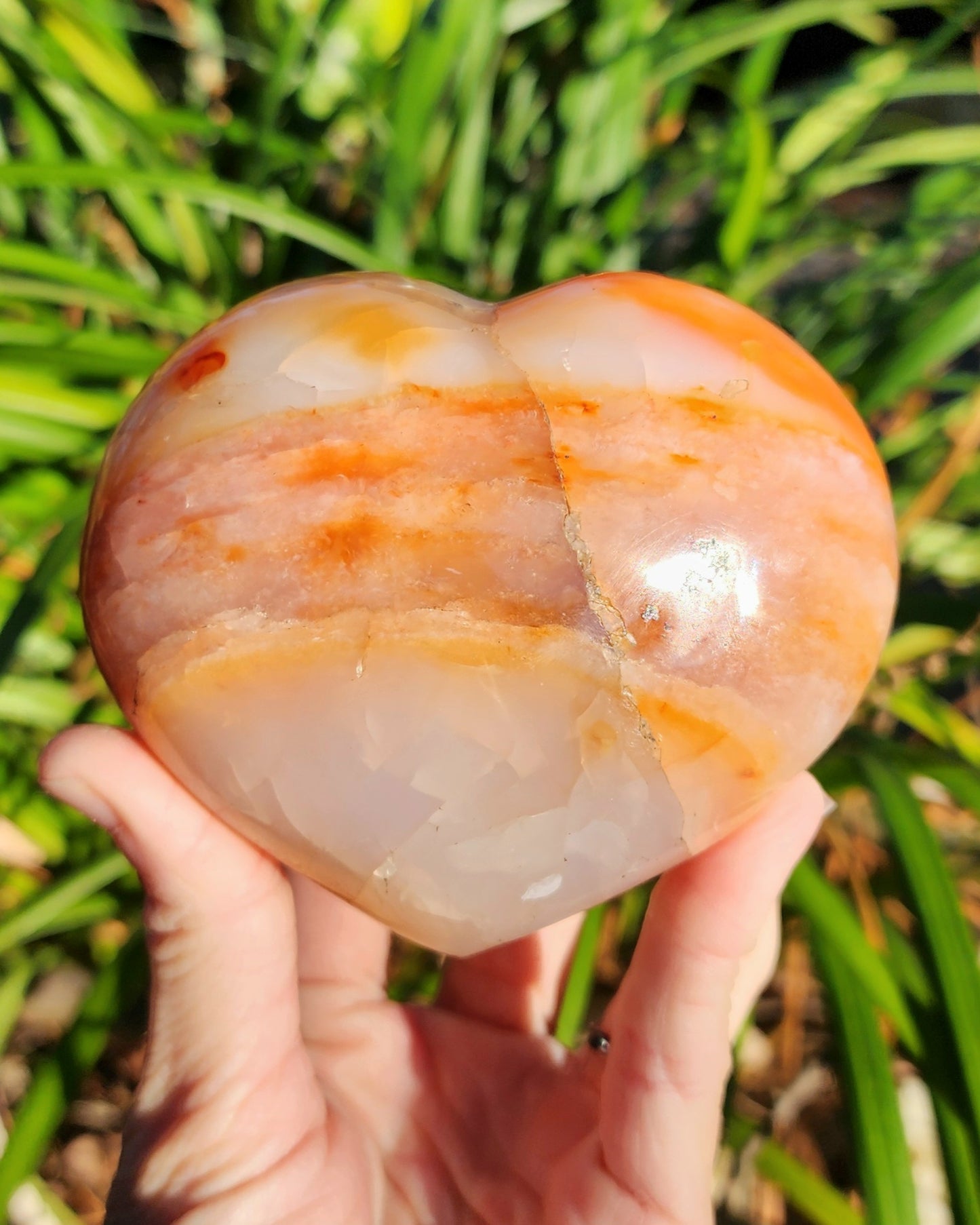 Carnelian Agate Heart