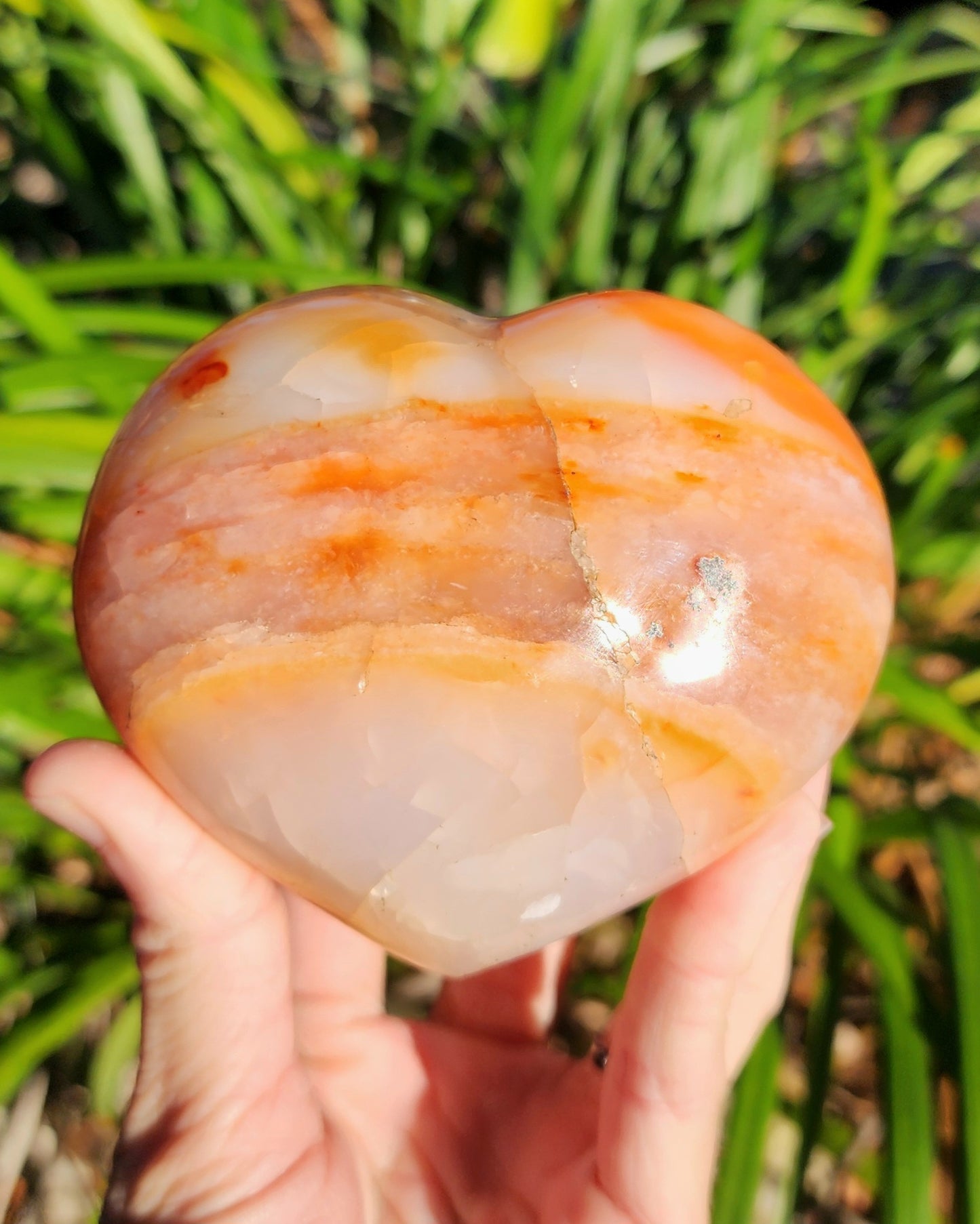 Carnelian Agate Heart