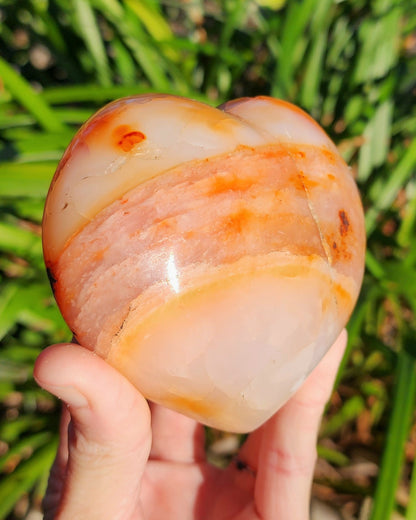 Carnelian Agate Heart