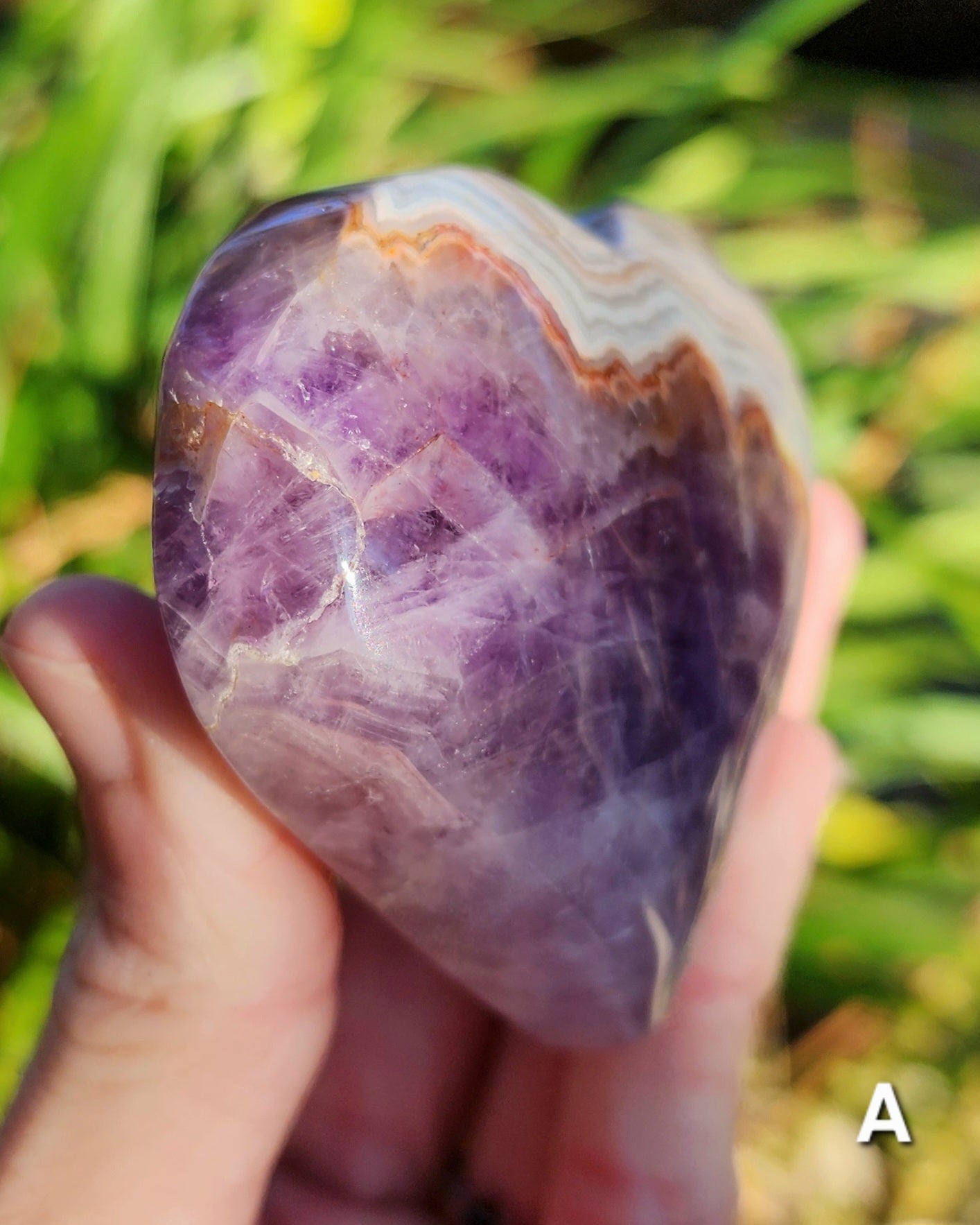 Crazy Lace Amethyst Hearts
