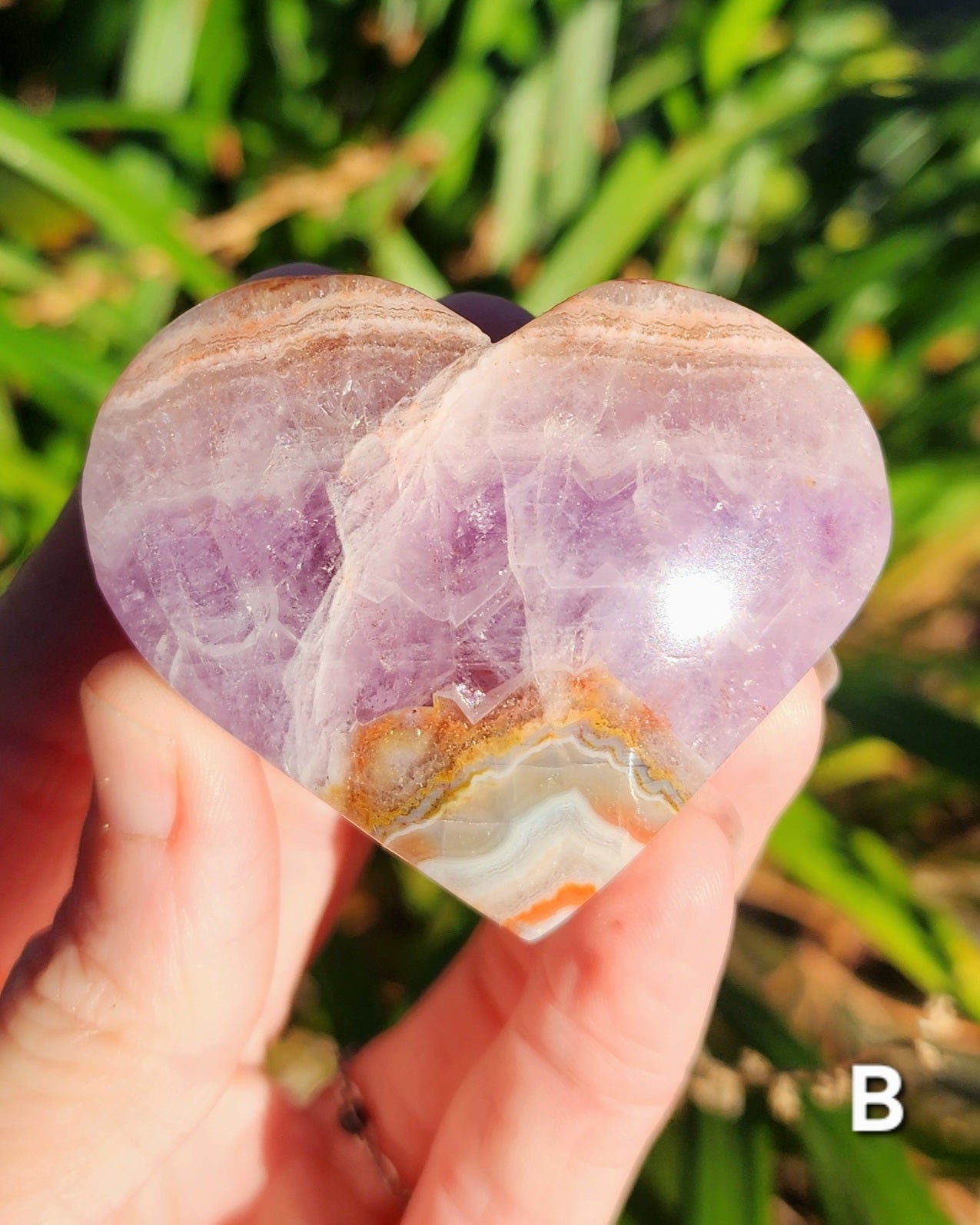 Crazy Lace Amethyst Hearts