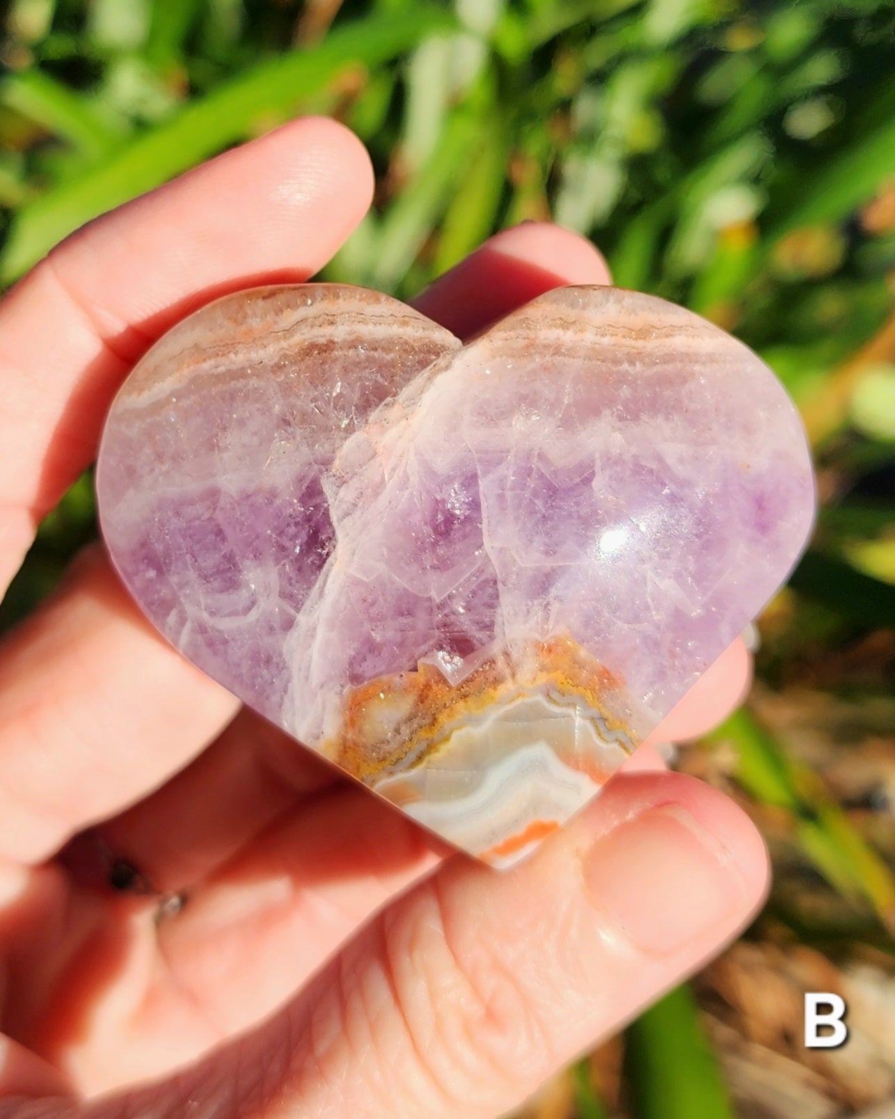 Crazy Lace Amethyst Hearts