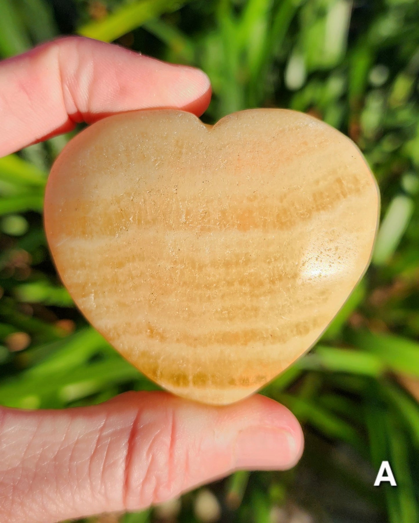 Orange Calcite Hearts