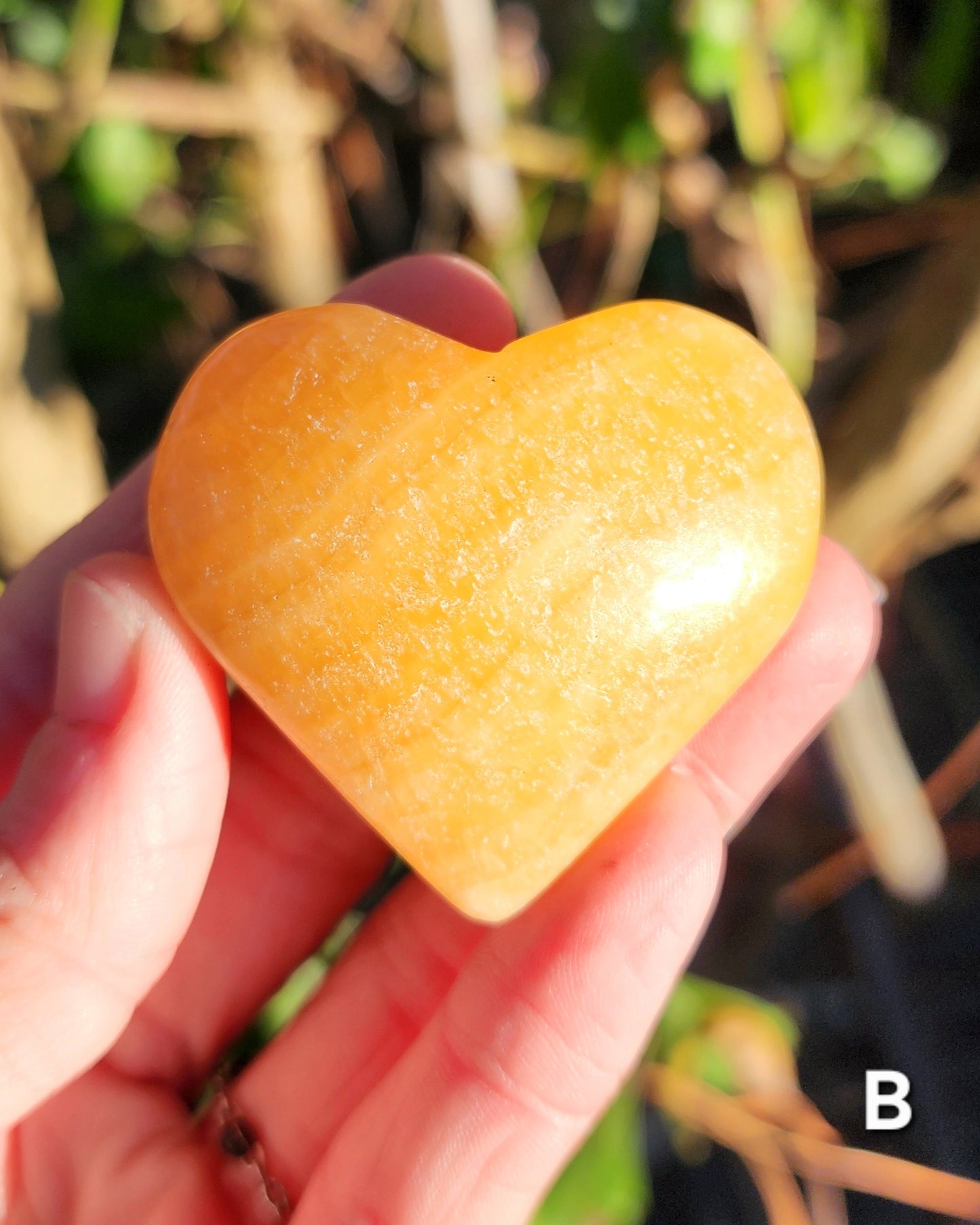 Orange Calcite Hearts