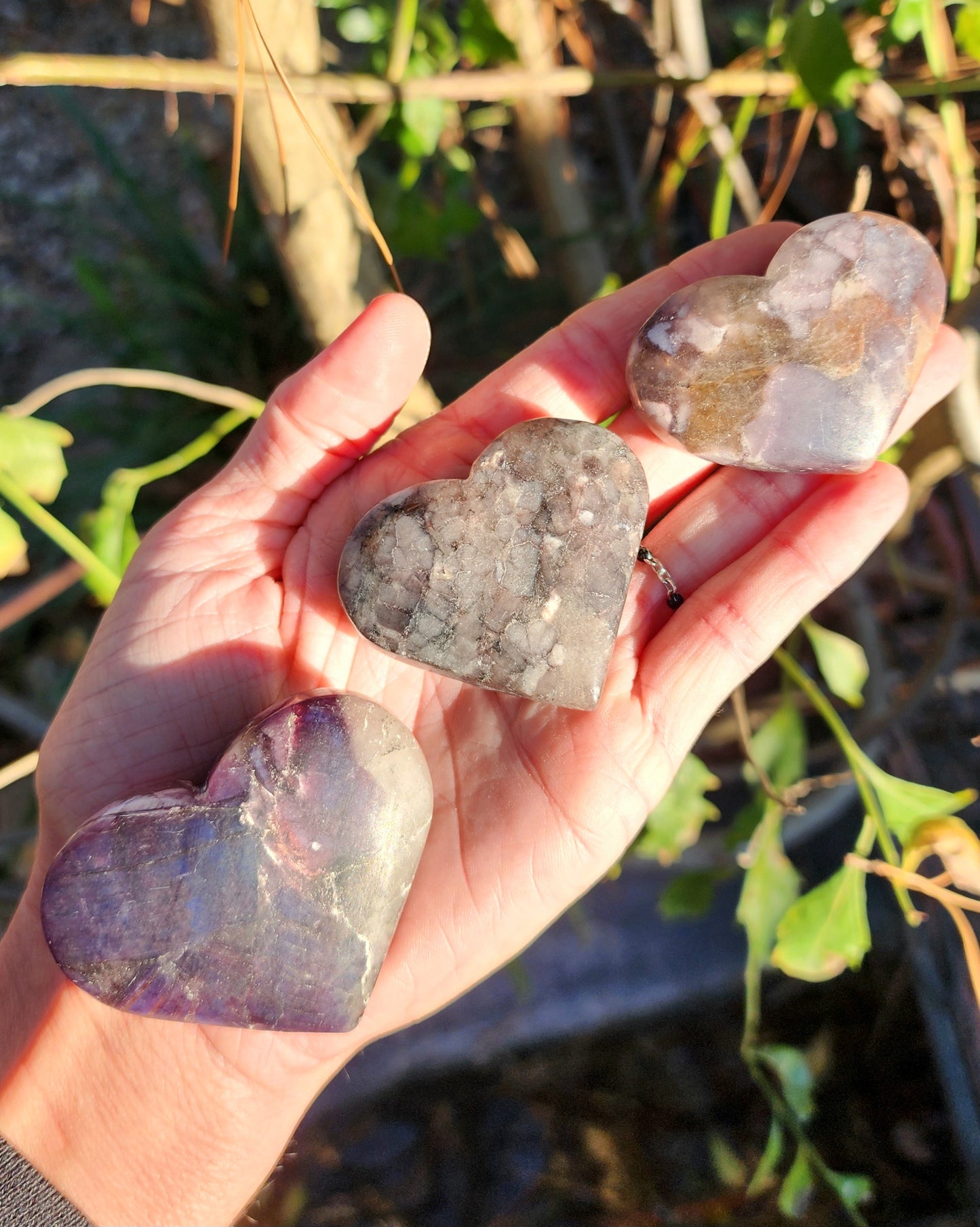 Gemmy Lepidolite Hearts