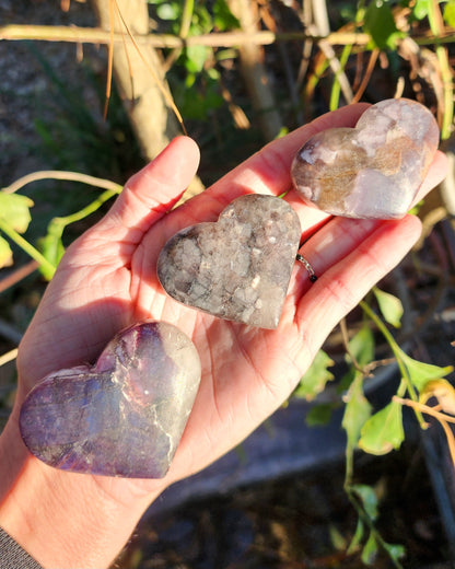 Gemmy Lepidolite Hearts