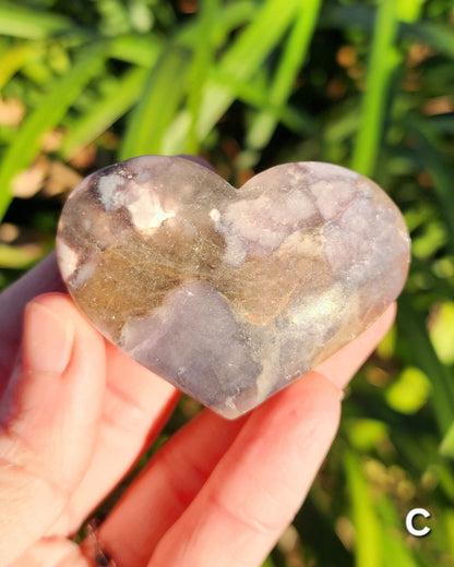 Gemmy Lepidolite Hearts