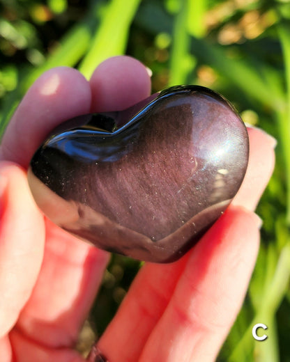 Rainbow Obsidian Hearts