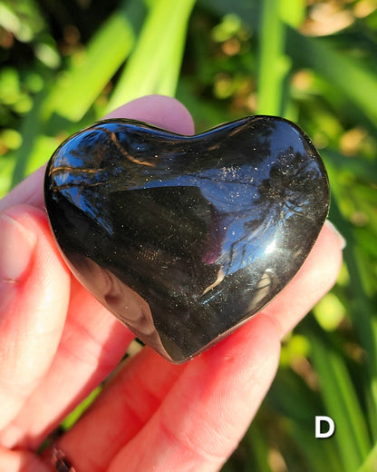 Rainbow Obsidian Hearts