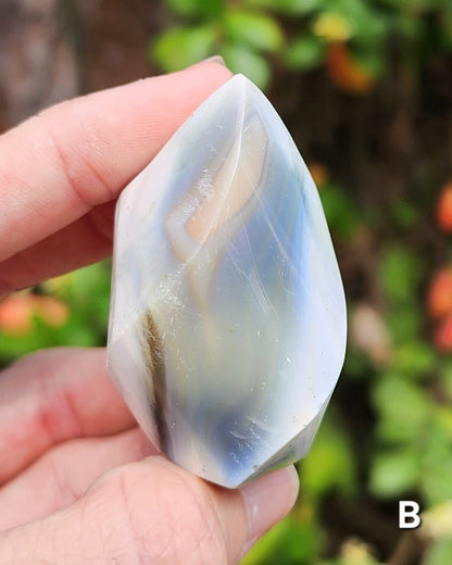 Orca Agate Flames