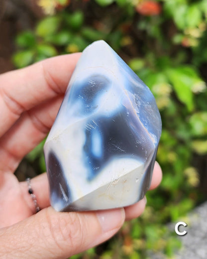 Orca Agate Flames