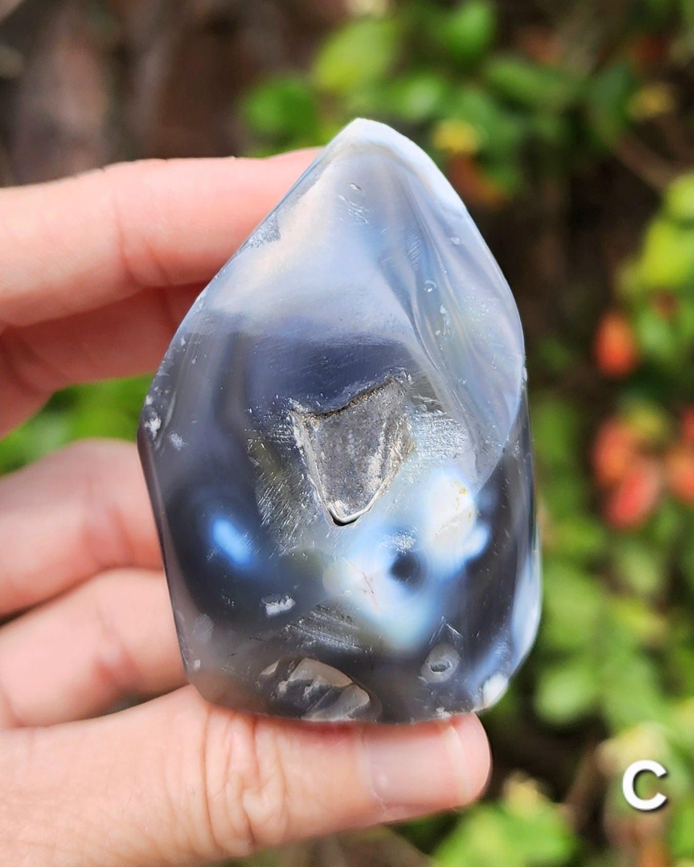 Orca Agate Flames