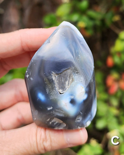 Orca Agate Flames