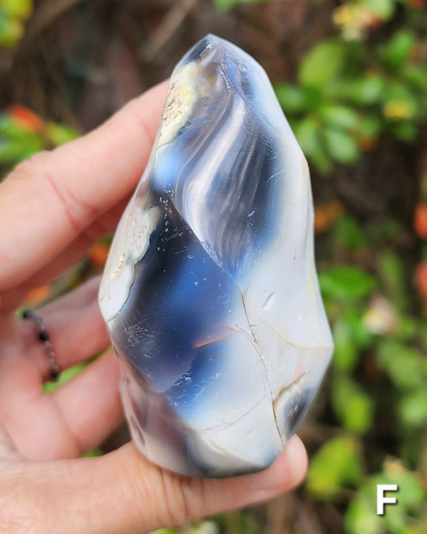 Orca Agate Flames