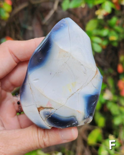 Orca Agate Flames