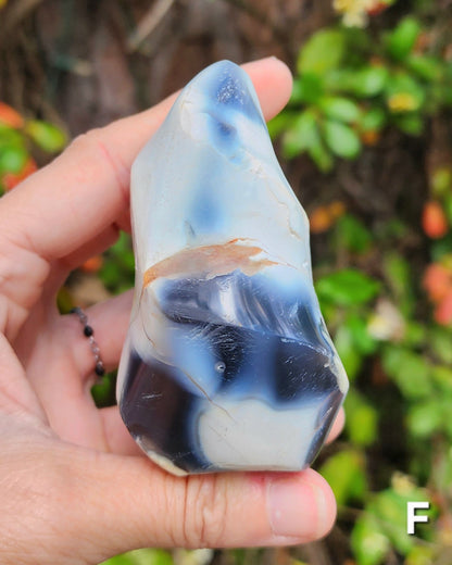 Orca Agate Flames