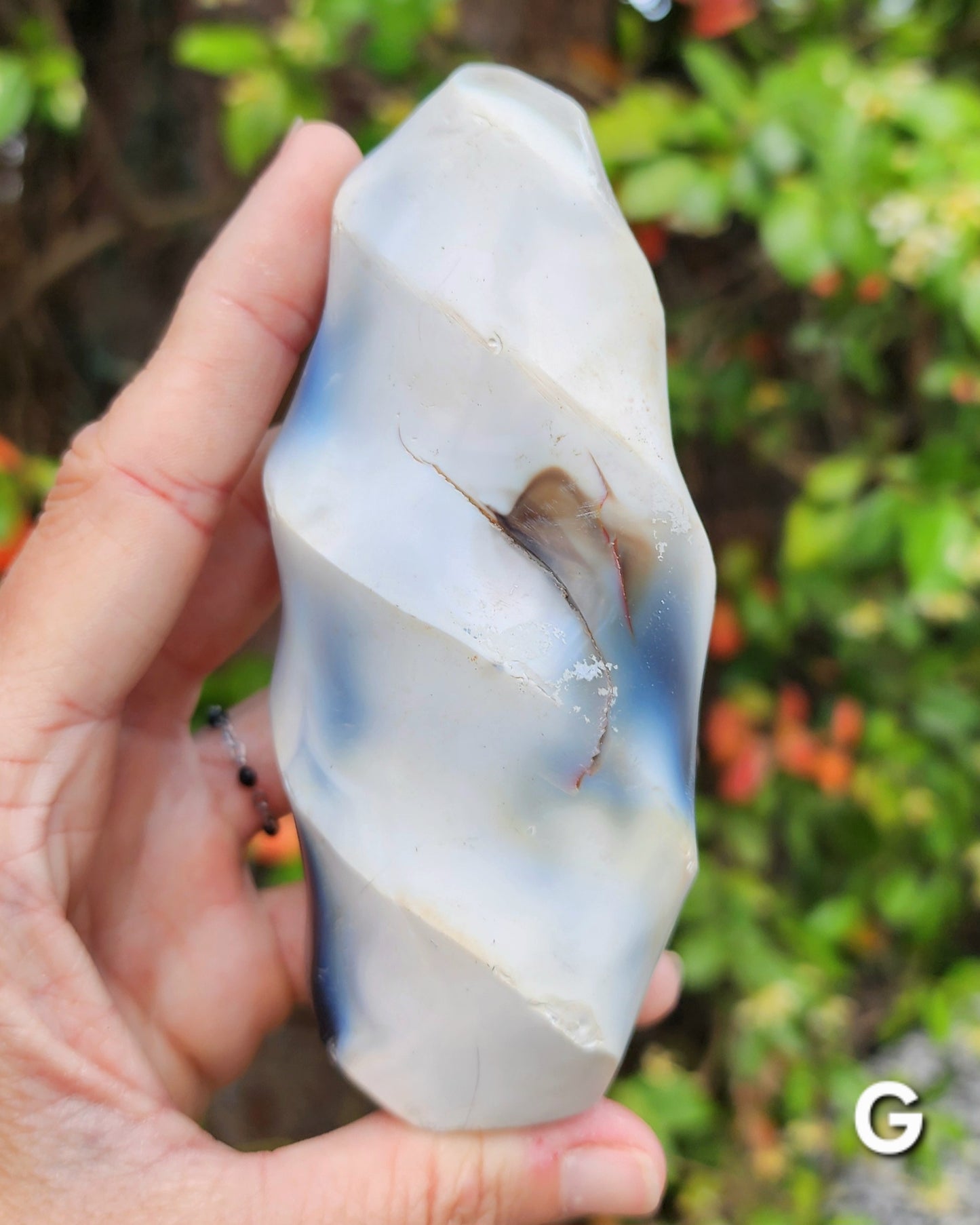 Orca Agate Flames