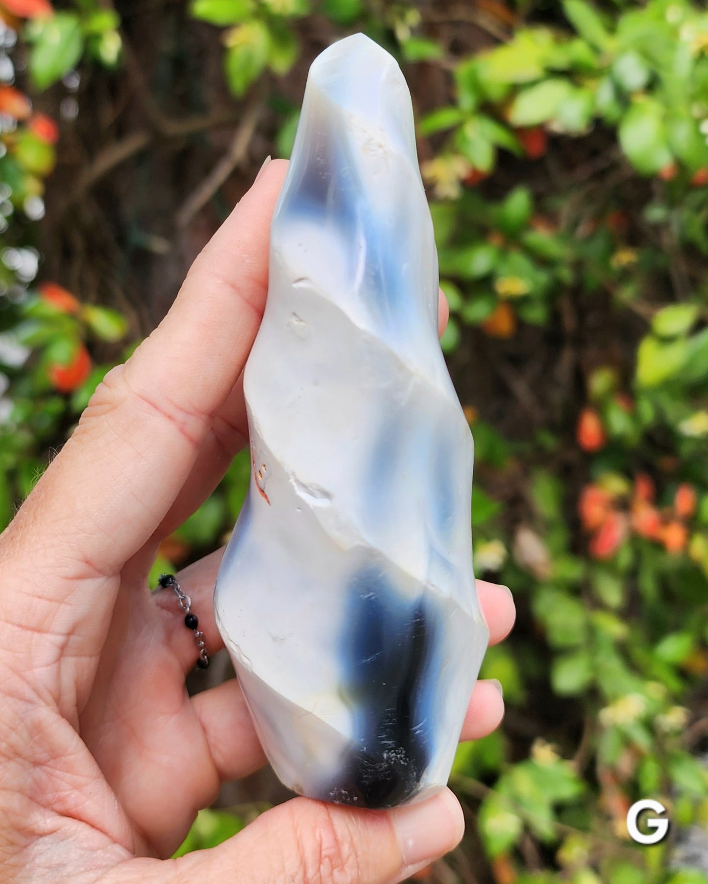 Orca Agate Flames