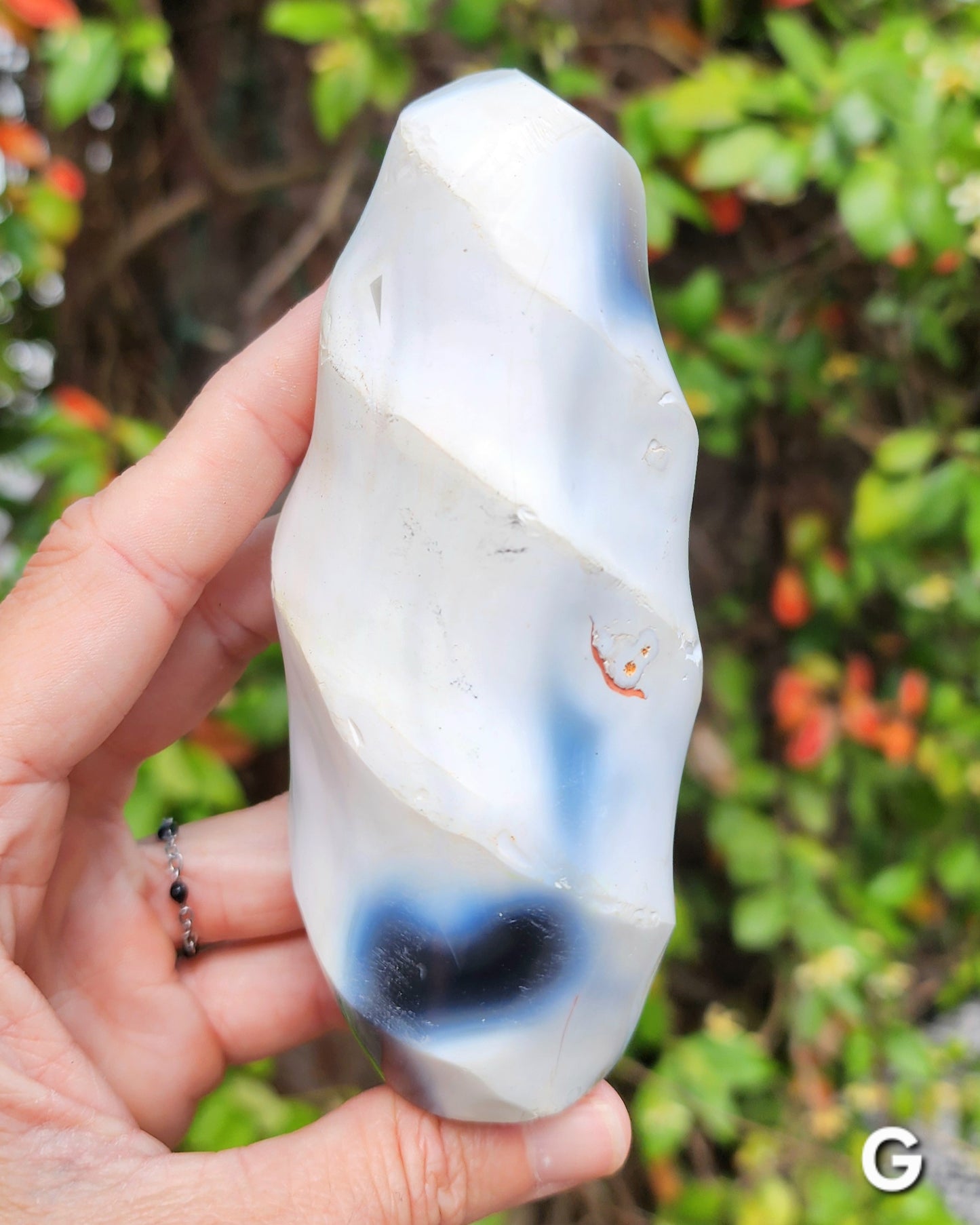 Orca Agate Flames