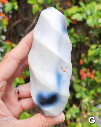 Orca Agate Flames
