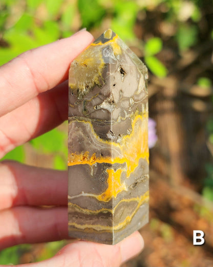 Bumblebee Jasper Obelisks